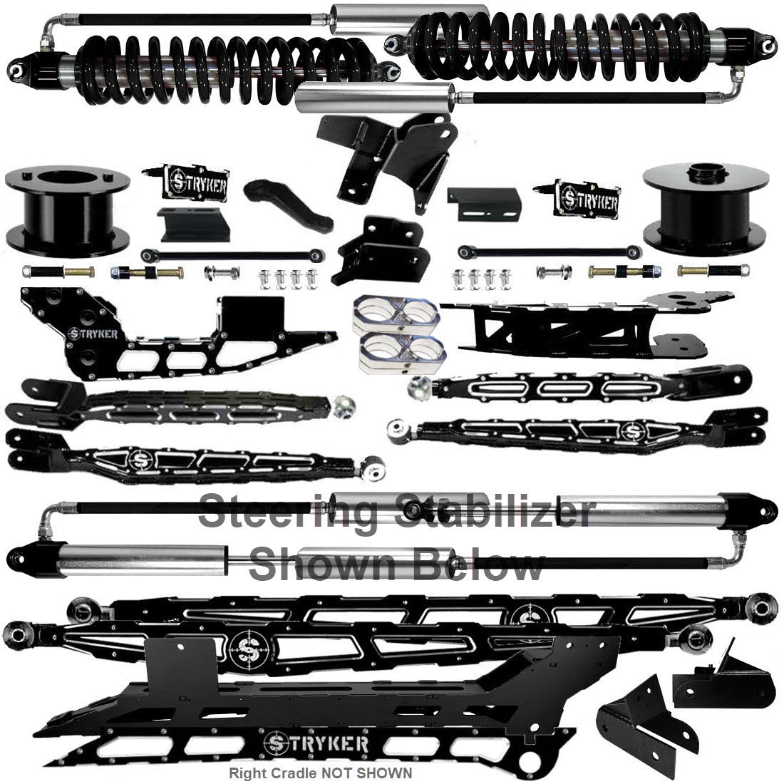 8" Ram 2500 4-Link Lift Kit for 2019 TO 2025 DODGE RAM HEAVY DUTY