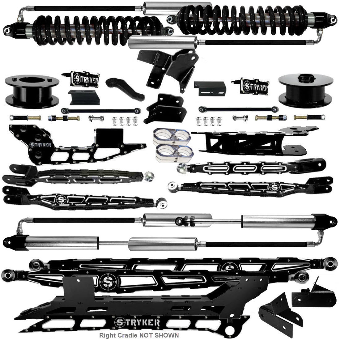 6" Ram 3500 4-Link Lift Kit for 2019 TO 2025 DODGE RAM HEAVY DUTY