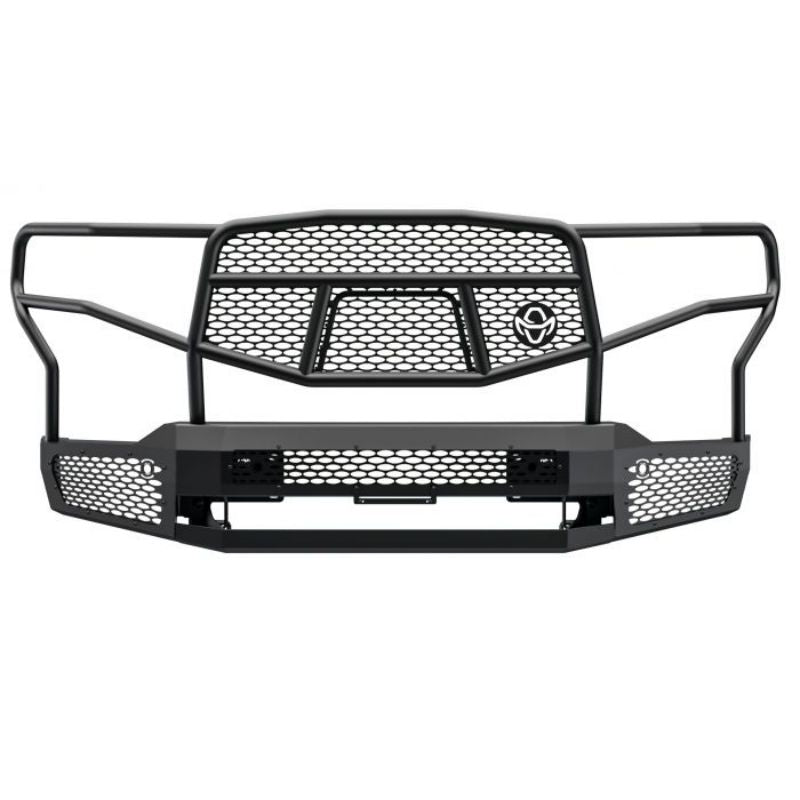 Ranch Hand Midnight Series Front Bumper W/ Grille Guard Fits Select 20-23 Chevrolet Silverado 2500 HD/3500 HD Model MFC201BM1