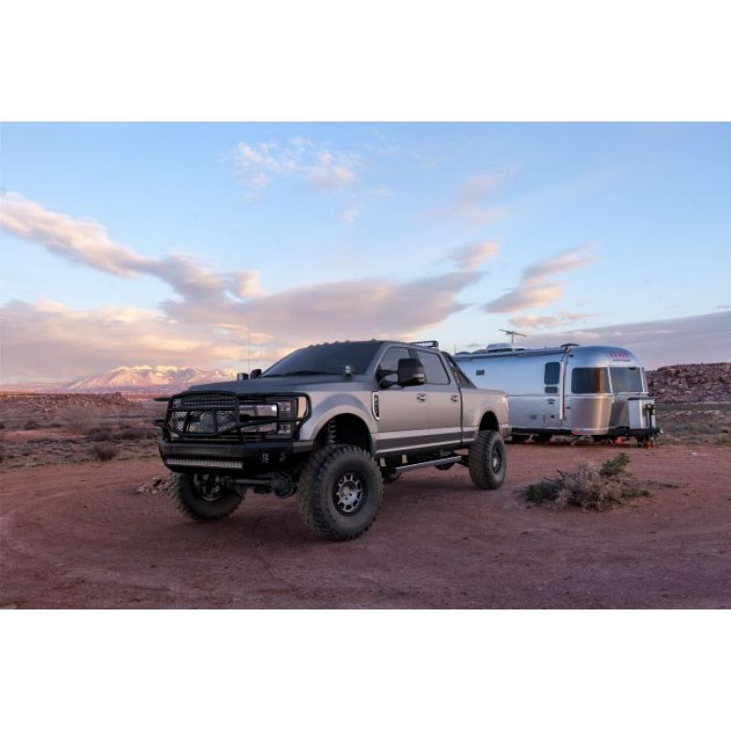 Ranch Hand Midnight Series Front Bumper W/ Grille Guard Fits Select 17-22 Ford Super Duty F-250/F-350 Model MFF201BM1
