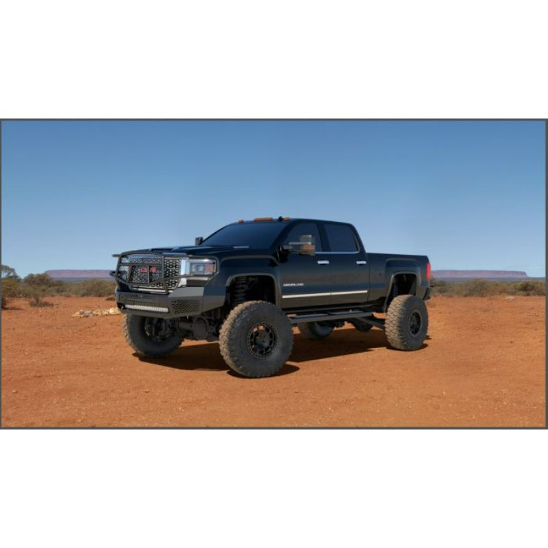 Ranch Hand Midnight Series Front Bumper W/ Grille Guard Fits Select 15-19 GMC Sierra 2500 HD/3500 HD Model MFG151BM1