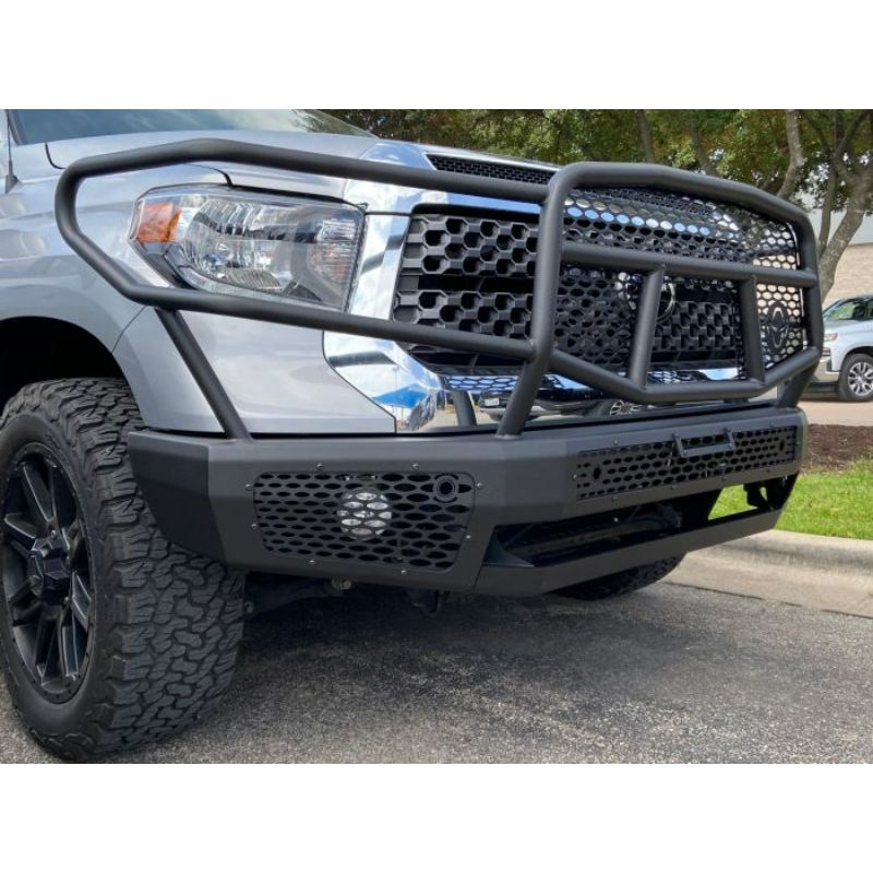 Ranch Hand Midnight Series Front Bumper W/ Grille Guard Fits Select 14-21 Toyota Tundra Model MFT14HBM1