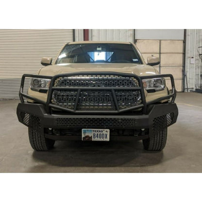 Ranch Hand Midnight Series Front Bumper W/ Grille Guard Fits Select 16-23 Toyota Tacoma Model MFT16MBM1