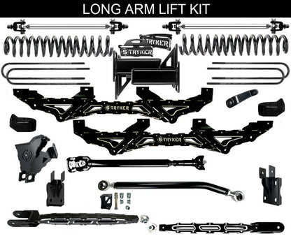 LONG ARM 10" F250 F350 4-LINK "NEW CRADLE" LIFT KIT 2023 to 2026 SUPER DUTY