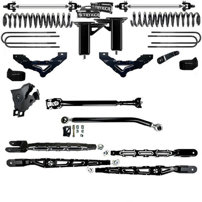 LONG ARM 10" F250 F350 4-LINK "NEW CRADLE" LIFT KIT 2023 to 2026 SUPER DUTY