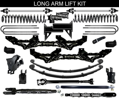 LONG ARM 12" F250 F350 4-LINK "NEW CRADLE" LIFT KIT 2023 to 2026 SUPER DUTY