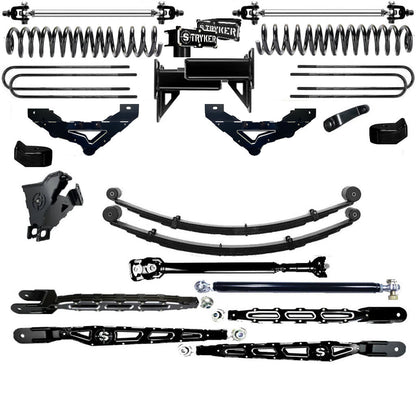 LONG ARM 12" F250 F350 4-LINK "NEW CRADLE" LIFT KIT 2023 to 2026 SUPER DUTY