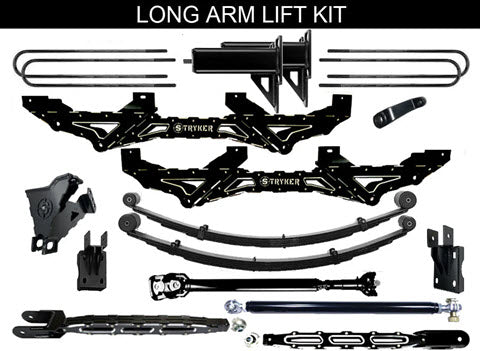 LONG ARM 14" F250 F350 4-LINK "NEW CRADLE" LIFT KIT 2023 to 2026 SUPER DUTY