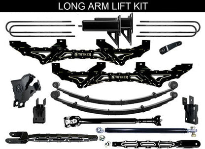 LONG ARM 14" F250 F350 4-LINK "NEW CRADLE" LIFT KIT 2023 to 2026 SUPER DUTY