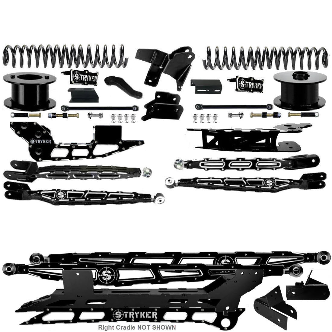 8" Ram 2500 4-Link Lift Kit for 2014 TO 2018 DODGE RAM HEAVY DUTY