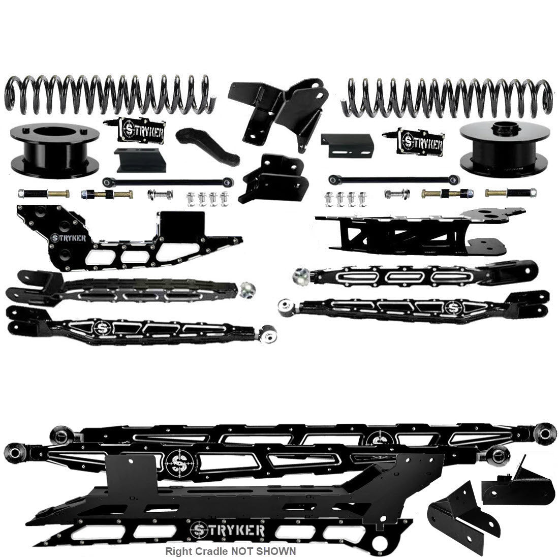 6" Ram 3500 4-Link Lift Kit for 2019 TO 2025 DODGE RAM HEAVY DUTY