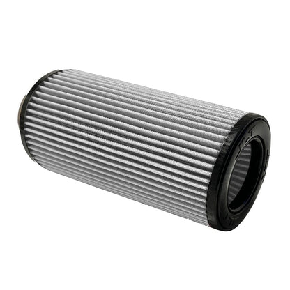 Dry extendable filter JLT Intake Replacement Filter 4" x 12" with a black top designed for a vehicle intake system.