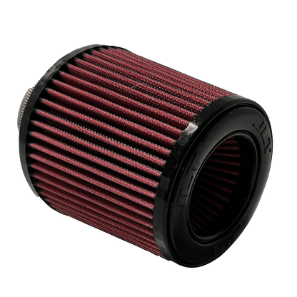 Cotton Cleanable filter JLT Intake Replacement Filter 4" x 6" with a black top designed for a vehicle intake system. 
