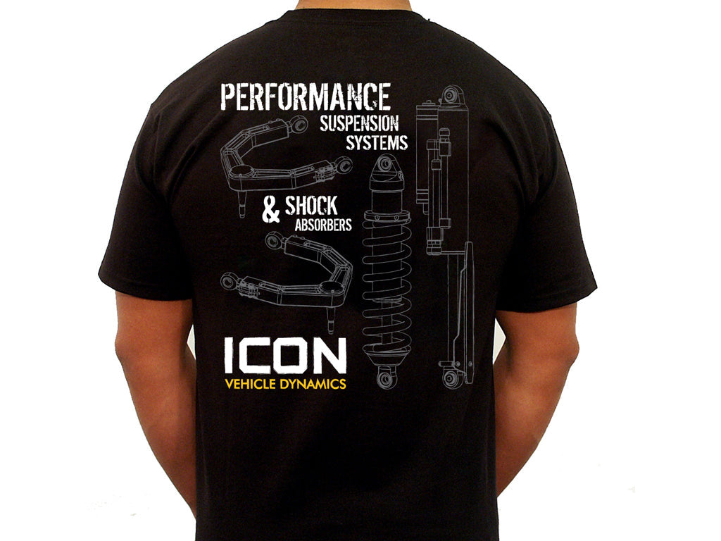 ICON R&D-Logo Tee – Black, Extra Large