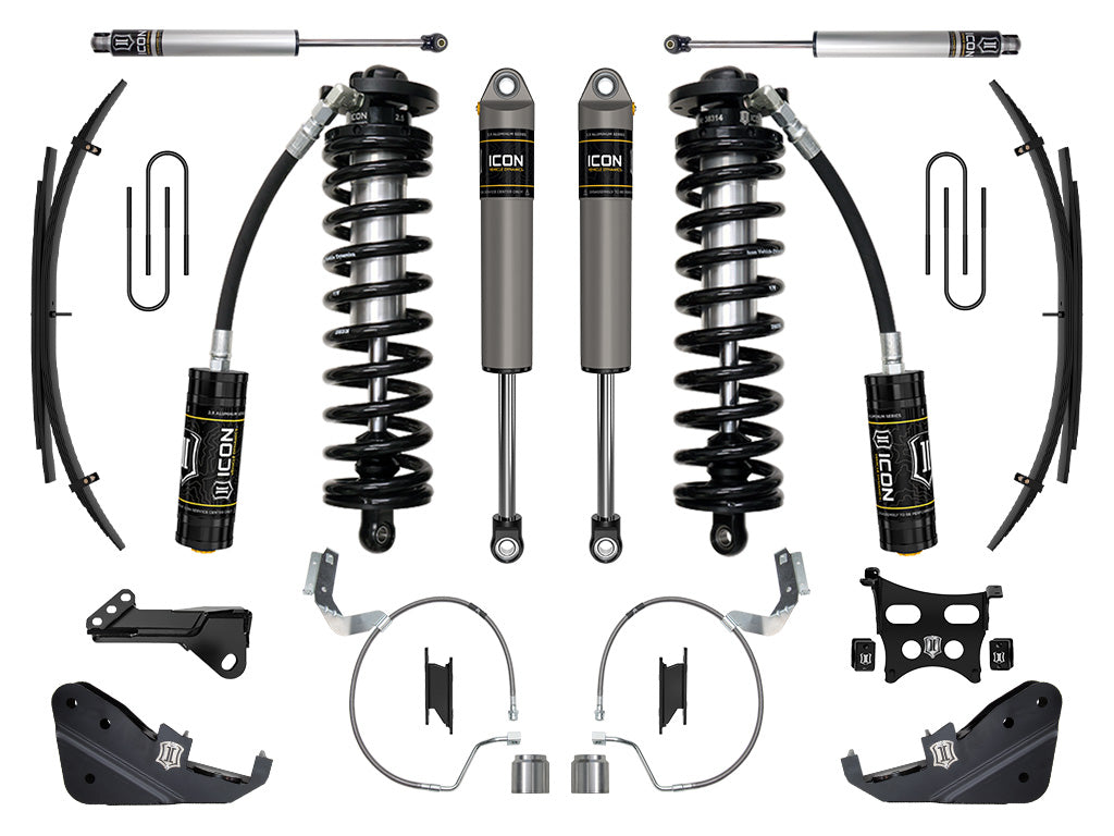 ICON 2023-2025 Ford F-250/F-350 Super Duty 4WD, 4-5.5" Lift, Stage 3 Coilover Conversion System w/ Expansion Packs