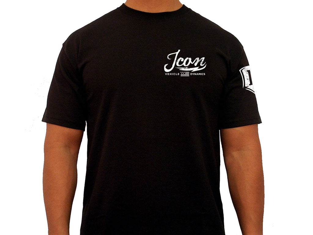 ICON Vintage-Logo Tee – Black, Large