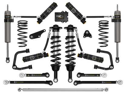 ICON 2024-2025 Toyota Tacoma 1.25-3" Lift, Stage 13 Suspension System, Tubular, Overland Rear Springs