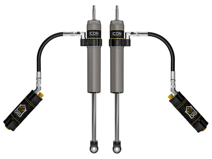 ICON 2024-2025 Toyota Tacoma, 0-1” Lift, Rear, V.S. 2.5 Aluminum Series Shock Absorbers, Remote Reservoir w/ CDCV, Pair, Pair
