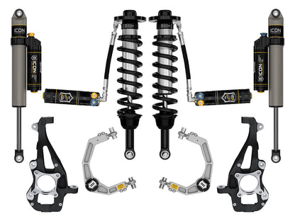 ICON 2021-2024 Ford F-150 4WD, 3.5-4.5" Lift, Stage 4 Suspension System, Billet, CDXS