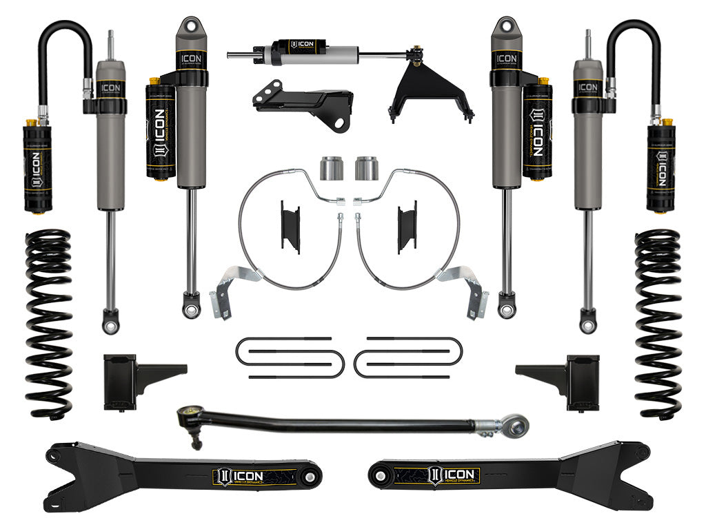 ICON 2023-2025 Ford F-250/F-350 Super Duty 4WD, Diesel, 4.5" Lift, Stage 5 Suspension System w/ Radius Arms