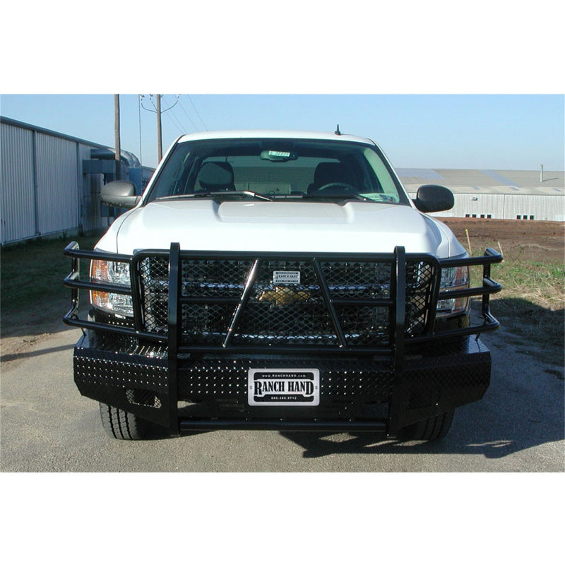 Ranch Hand Summit Series Front Bumper W/ Grille Guard Fits Select 07-10 Chevrolet Silverado 2500 HD/3500 HD Model FSC081BL1