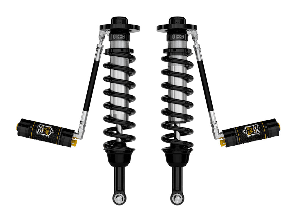 ICON 2021-2024 Ford F-150 4WD, 2.75-3.5" Lift, Front, V.S. 2.5 Series Coilovers, Remote Reservoir w/ CDCV, Pair