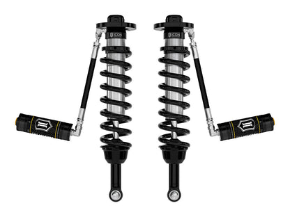 ICON 2021-2024 Ford F-150 4WD/Tremor, 3.5-4.5"/2.5-3" Lift, Front, V.S. 2.5 Series Coilovers, Remote Reservoir, Pair