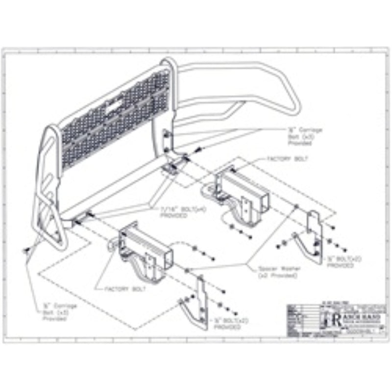 Ranch Hand Legend Series Grille Guard Fits Select 09-24 Dodge/Ram 1500 Model GGD09HBL1