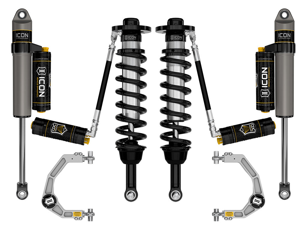 ICON 2021-2024 Ford F-150 4WD, 2.75-3.5" Lift, Stage 4 Suspension System, Billet, CDCV