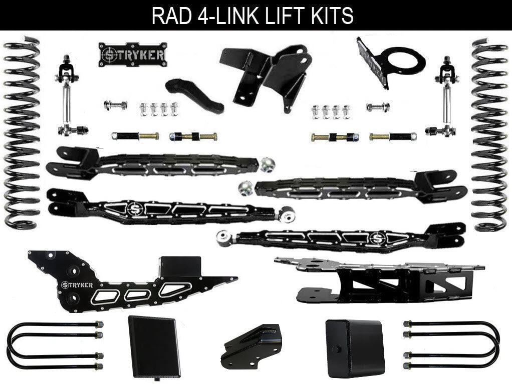 8" Ram 3500 4-Link Lift Kit for 2019 TO 2025 DODGE RAM HEAVY DUTY