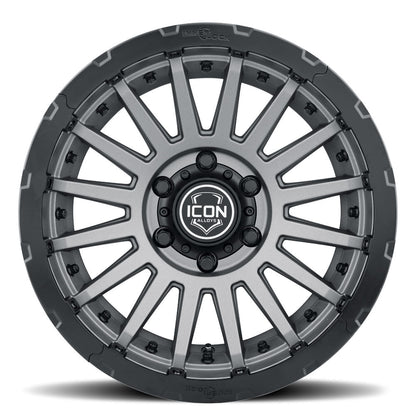 ICON Alloys Recon Pro, Charcoal, 18 x 9 / 6 x 5.5, 40mm Offset, 6.6" BS
