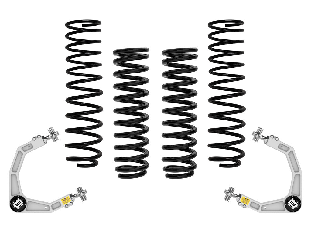 ICON 2021-2025 Ford F-150 Raptor, 2-2.25" Lift, Stage 2 Suspension System, Overland Rear Springs