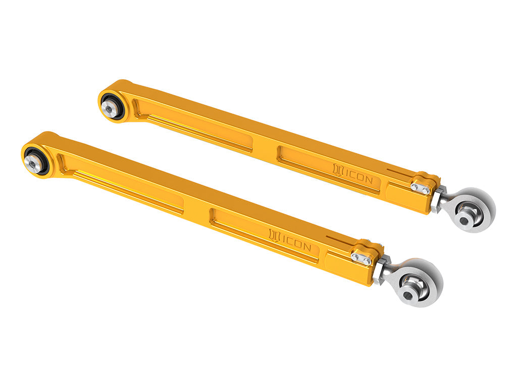 ICON 2022-2025 Toyota Tundra/2023-2025 Toyota Sequoia/2024-2025 Toyota Tacoma, Rear, Billet Lower Link Kit, Gold Anodizing