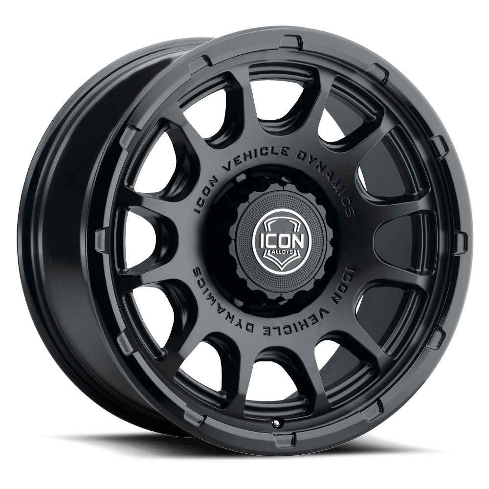ICON Alloys Rancho, Double Black, 20 x 9 / 8 x 180, 12mm Offset, 5.5" BS