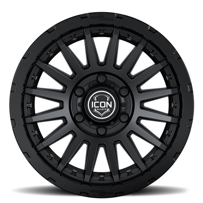 ICON Alloys Recon Pro, Satin Black, 17 x 8.5 / 5 x 5, -6mm Offset, 4.5" BS