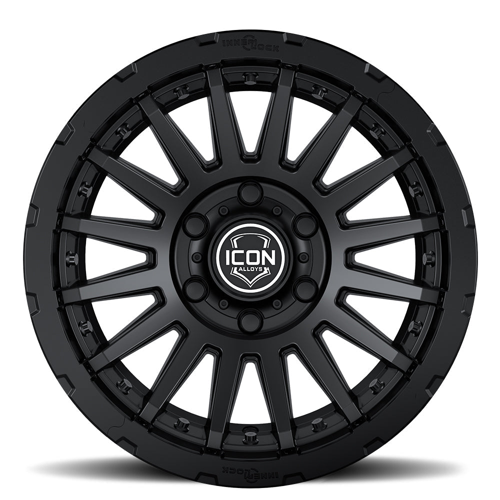 ICON Alloys Recon Pro, Satin Black, 18 x 9 / 8 x 6.5, 12mm Offset, 5.5" BS