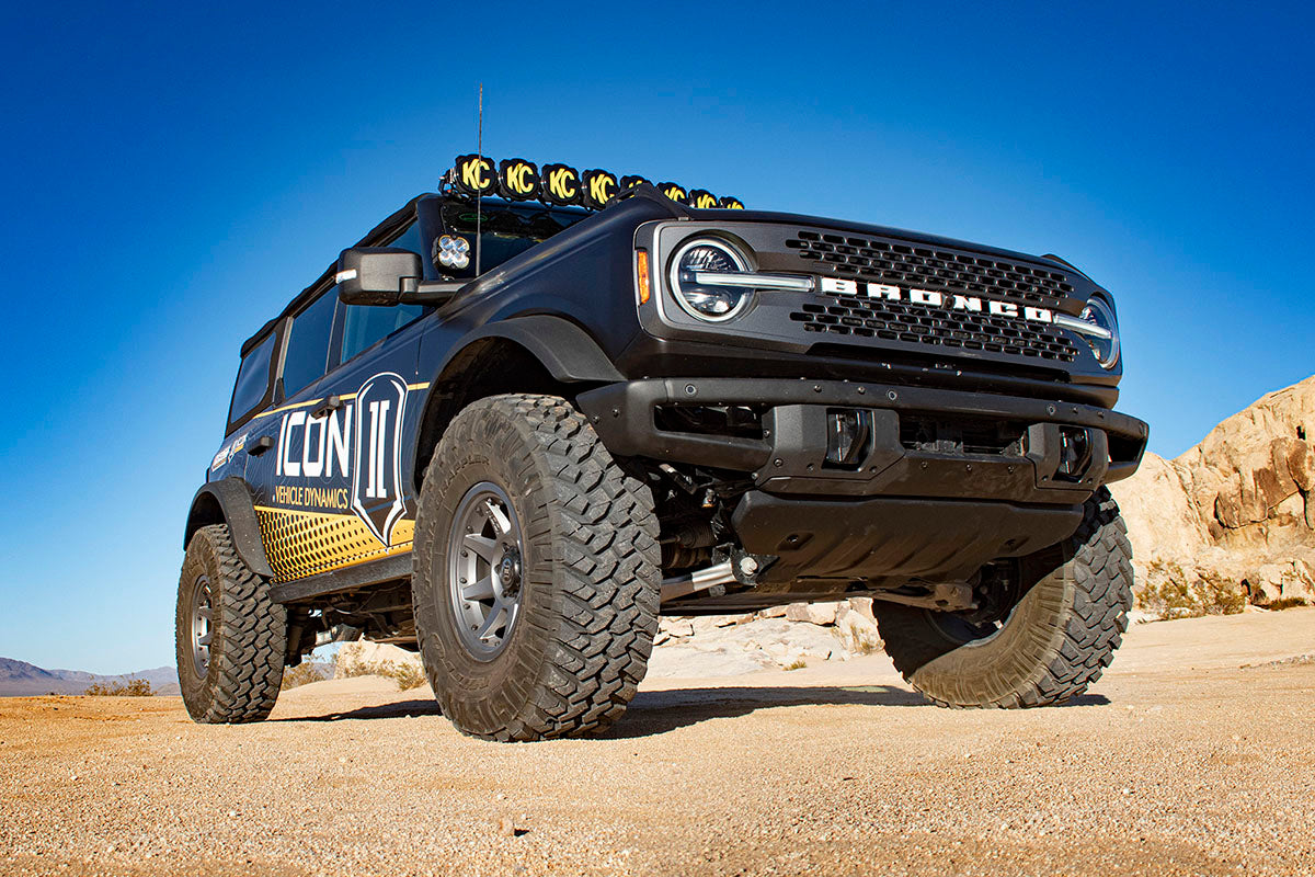 ICON 2021-2023 Ford Bronco, Sasquatch, 2-3" Lift, Stage 6 Suspension System, CDCV, Tubular