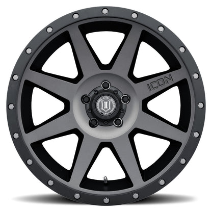 ICON Alloys Rebound, Titanium, 20 x 9 / 6 x 5.5, 0mm Offset, 5" BS
