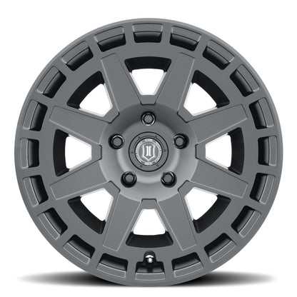 ICON Alloys Compass, Satin Black, 17 x 8.5 / 6 x 135, 6mm Offset, 5" BS