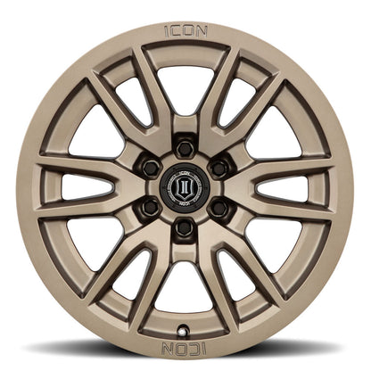 ICON Alloys Vector 6, Bronze, 17 x 8.5 / 6 x 135, 6mm Offset, 5" BS