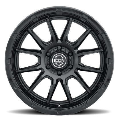 ICON Alloys Cajon, Double Black, 20 x 9 / 6 x 5.5, 16mm Offset, 5.625" BS