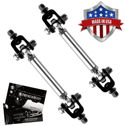 Billet Aluminum Extreme Articulation Sway Bar End Link Kit (Pair) for 2011-2026 Ford Super Duty
