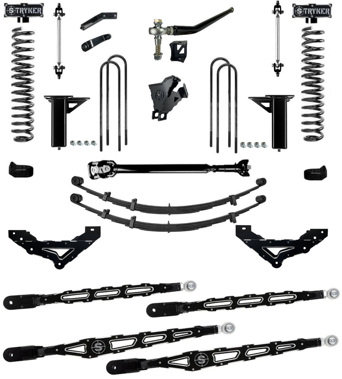 FORD 4-LINK LIFT KIT - LONG ARM F250 F350 F450 F550 - 3