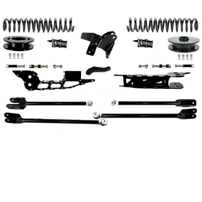 4" Ram 3500 Lift Kit with Tubular 4-Link for 2019 TO 2025